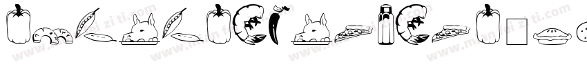 characteristic food字体转换